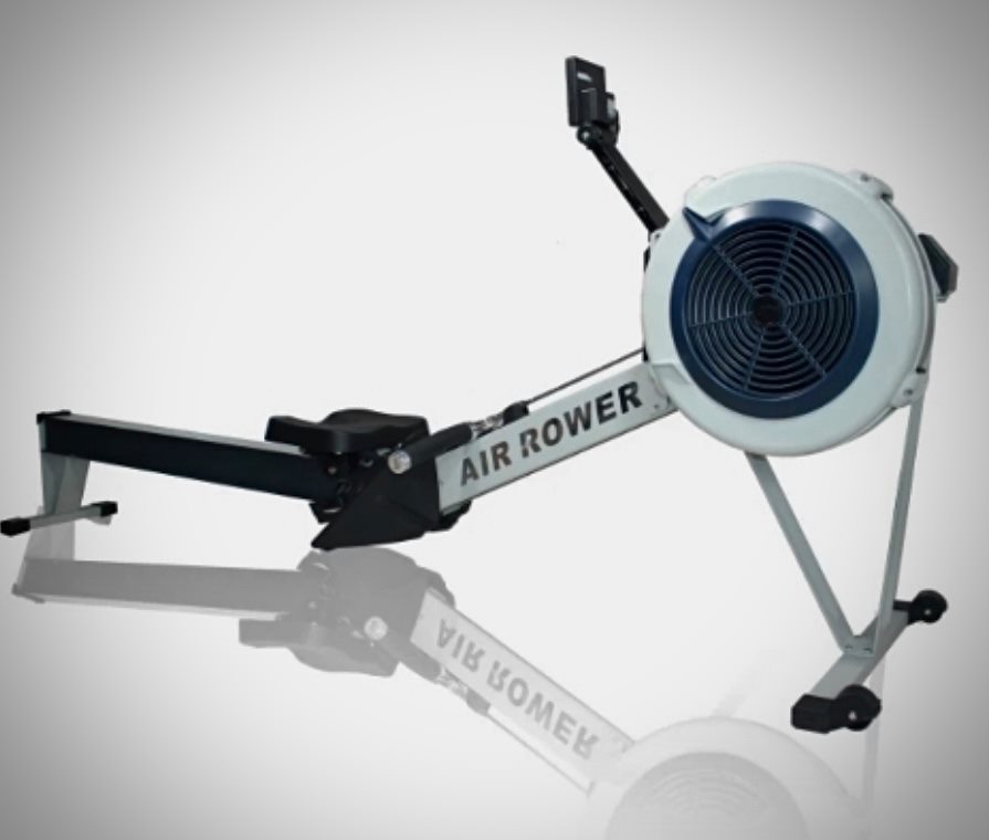 Air Rower Machine Black Gold Mats Professional Gym Mats for the